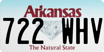 AR license plate 722WHV