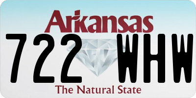 AR license plate 722WHW