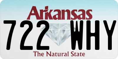 AR license plate 722WHY