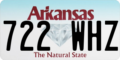 AR license plate 722WHZ