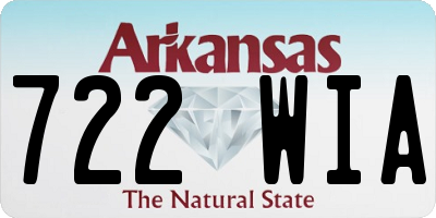 AR license plate 722WIA