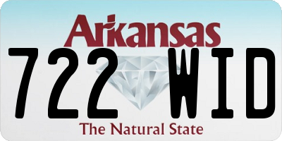 AR license plate 722WID