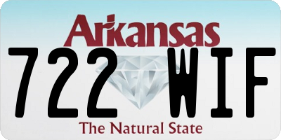 AR license plate 722WIF
