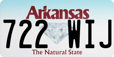 AR license plate 722WIJ