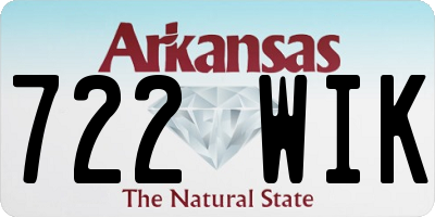 AR license plate 722WIK