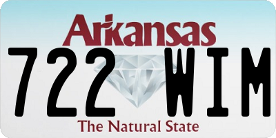 AR license plate 722WIM