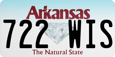 AR license plate 722WIS