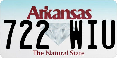AR license plate 722WIU