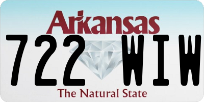 AR license plate 722WIW