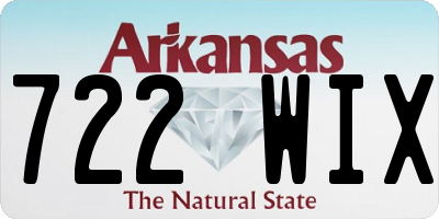 AR license plate 722WIX