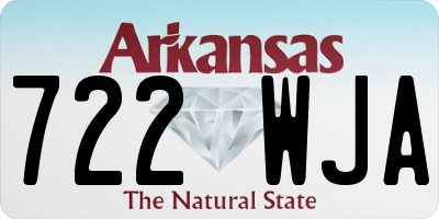 AR license plate 722WJA