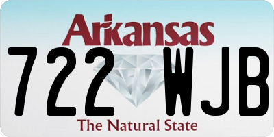 AR license plate 722WJB