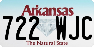 AR license plate 722WJC