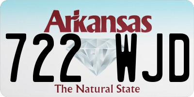 AR license plate 722WJD
