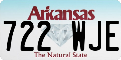 AR license plate 722WJE