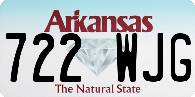AR license plate 722WJG