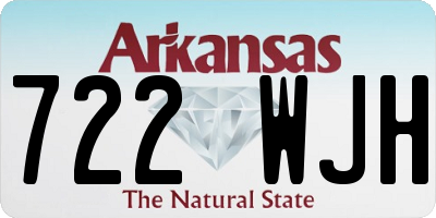 AR license plate 722WJH