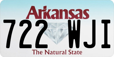 AR license plate 722WJI