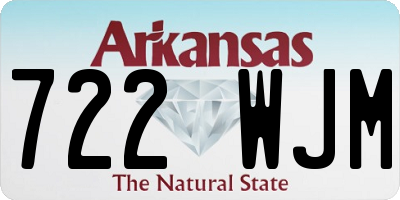 AR license plate 722WJM