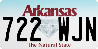 AR license plate 722WJN