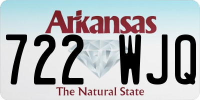 AR license plate 722WJQ