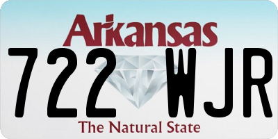 AR license plate 722WJR
