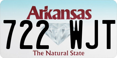 AR license plate 722WJT
