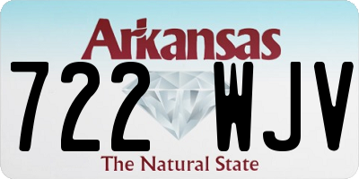 AR license plate 722WJV