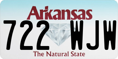 AR license plate 722WJW
