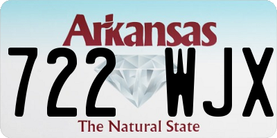 AR license plate 722WJX