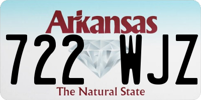 AR license plate 722WJZ