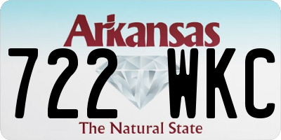 AR license plate 722WKC