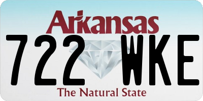 AR license plate 722WKE
