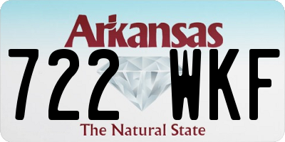 AR license plate 722WKF
