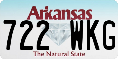 AR license plate 722WKG