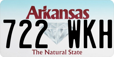 AR license plate 722WKH
