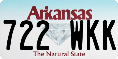 AR license plate 722WKK