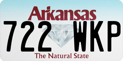 AR license plate 722WKP