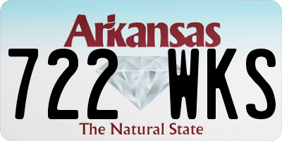AR license plate 722WKS