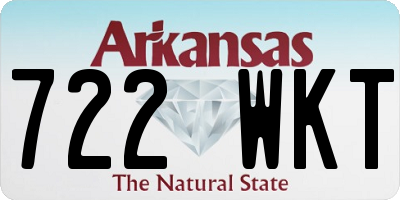 AR license plate 722WKT