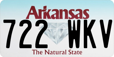 AR license plate 722WKV