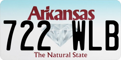 AR license plate 722WLB