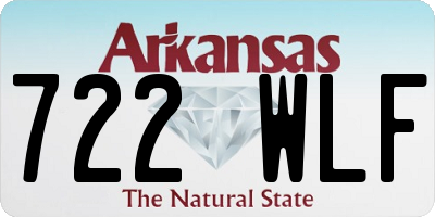 AR license plate 722WLF