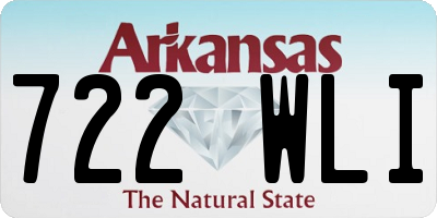 AR license plate 722WLI