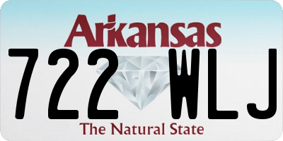 AR license plate 722WLJ