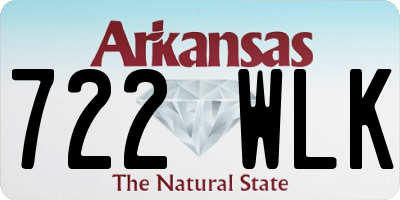 AR license plate 722WLK