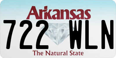 AR license plate 722WLN