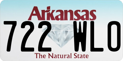 AR license plate 722WLO
