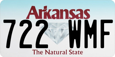 AR license plate 722WMF
