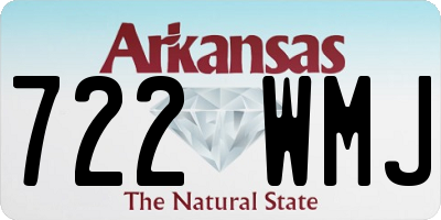 AR license plate 722WMJ